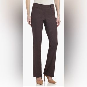 Rekucci Women's Ease in to Comfort Fit Barely Bootcut Stretch Pants Brown New